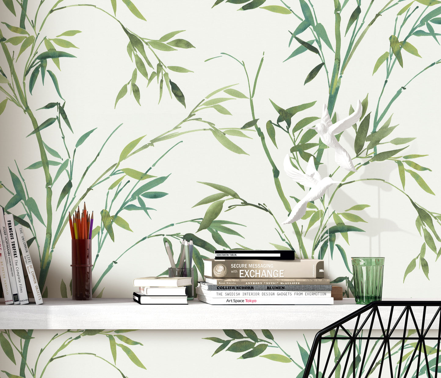 Erismann Martinique Bamboo Leaf Wallpaper
