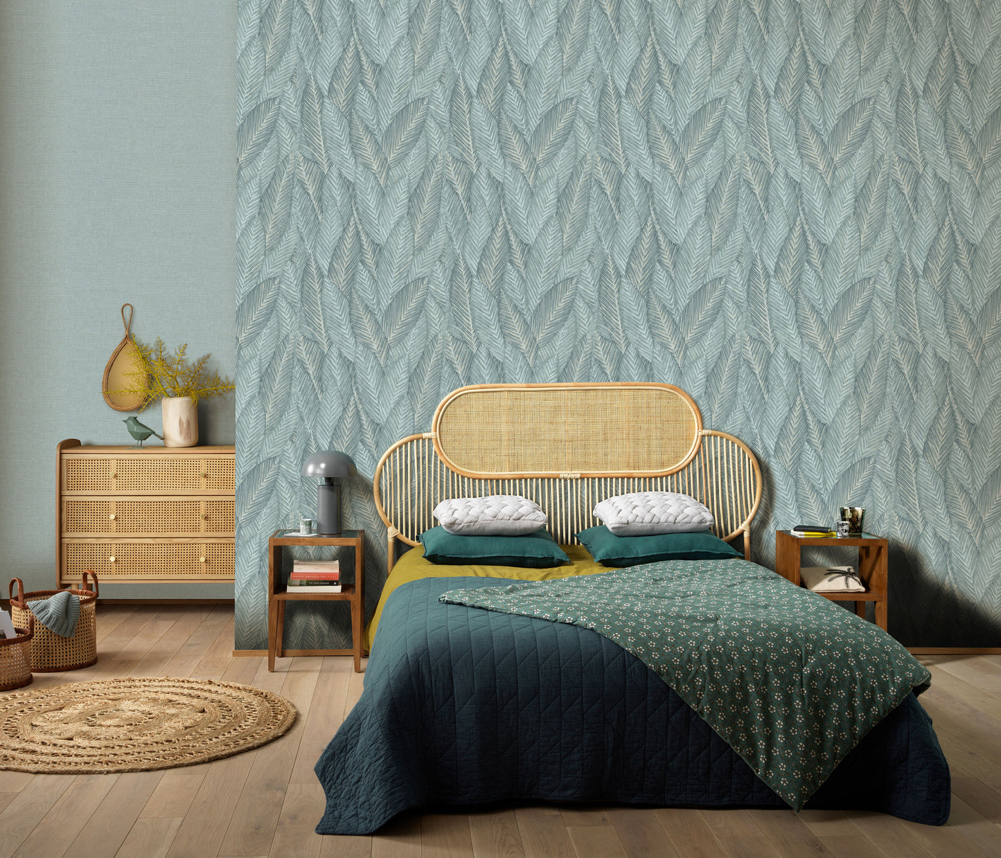 Erismann Martinique Leaf Motif Wallpaper