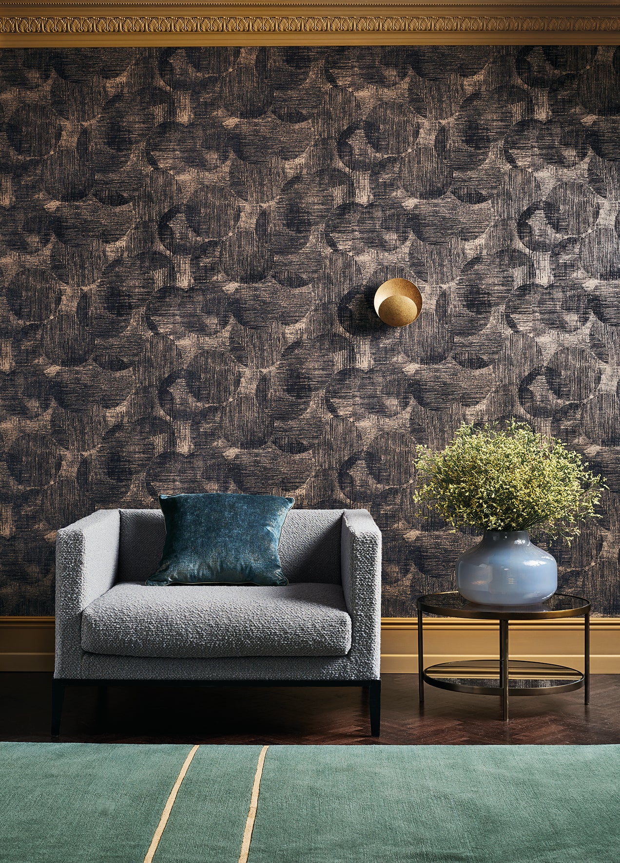 Black Edition Otoko Flock Wallcovering