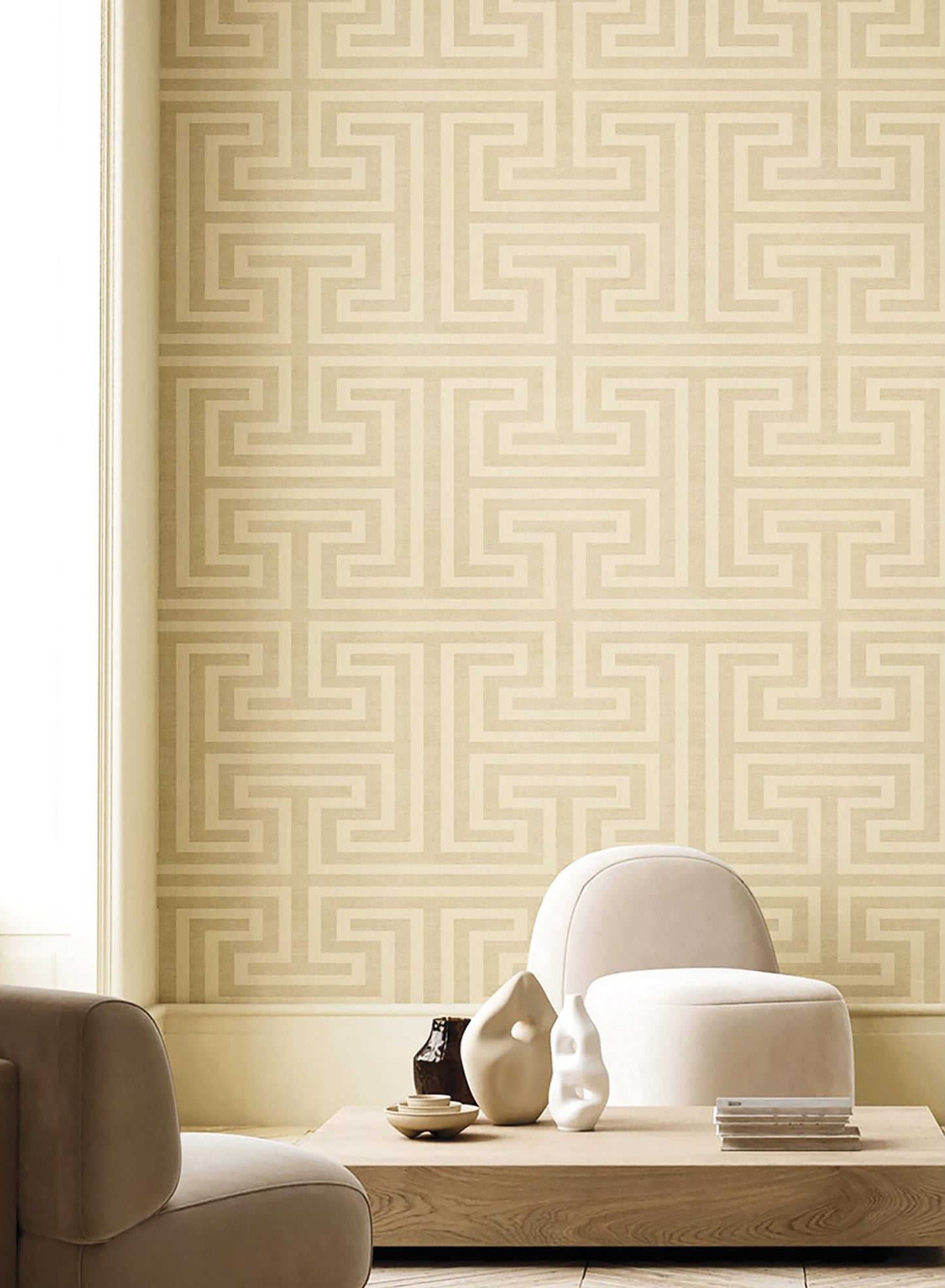 Galerie Synergy Greek Key Wallpaper