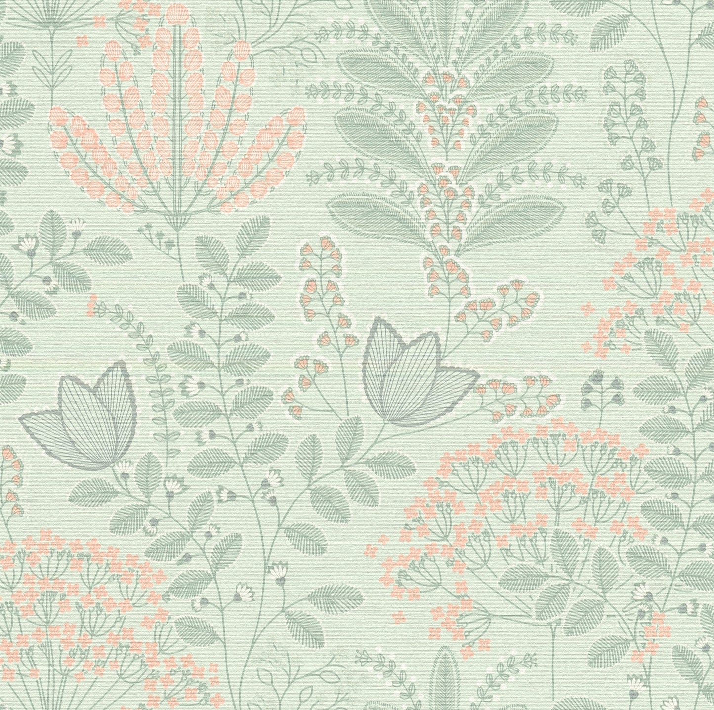 Flourish Dreaming Garden Wallpaper