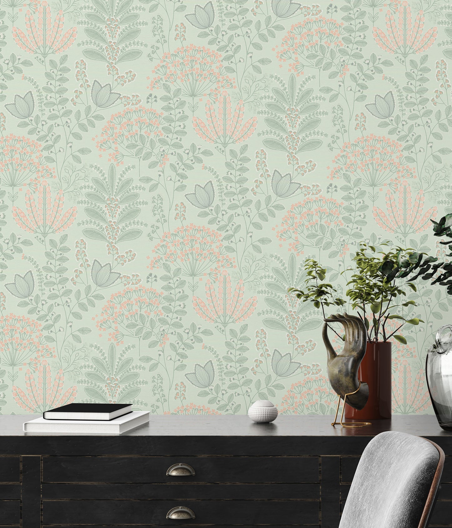 Flourish Dreaming Garden Wallpaper