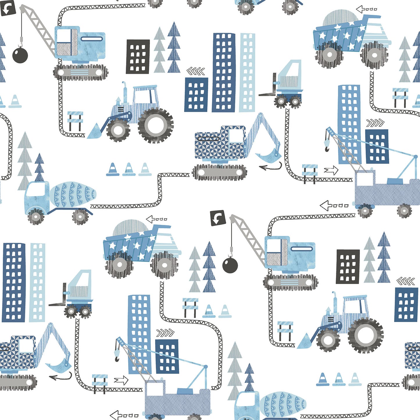 Galerie Tiny Construction Wallpaper