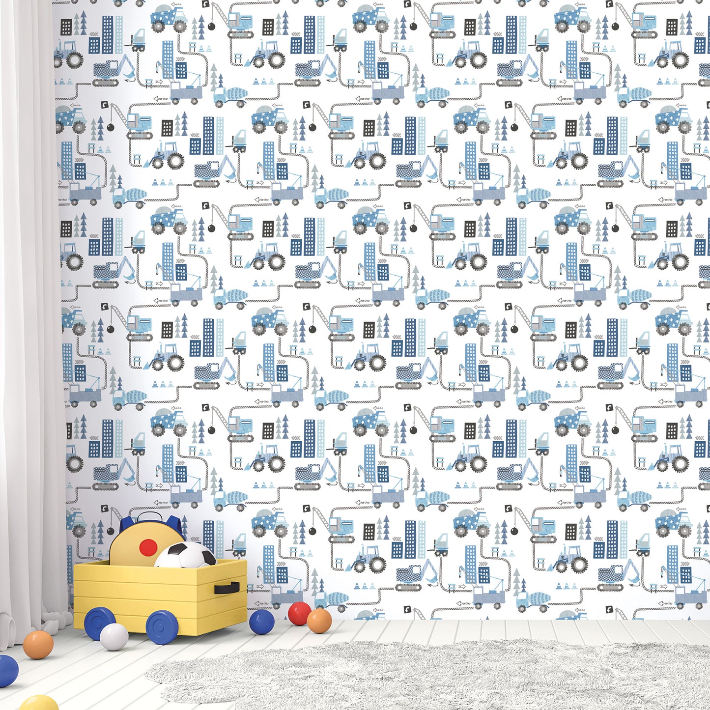 Galerie Tiny Construction Wallpaper