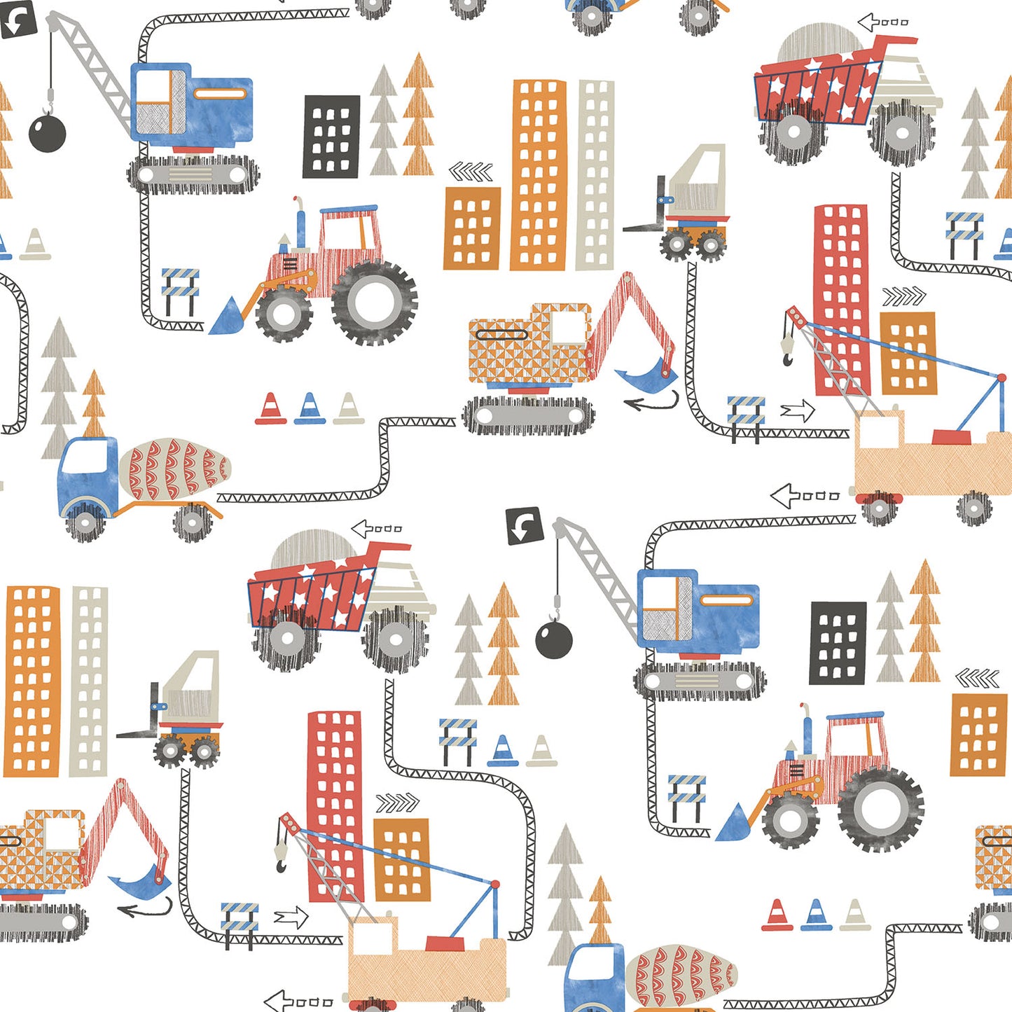 Galerie Tiny Construction Wallpaper