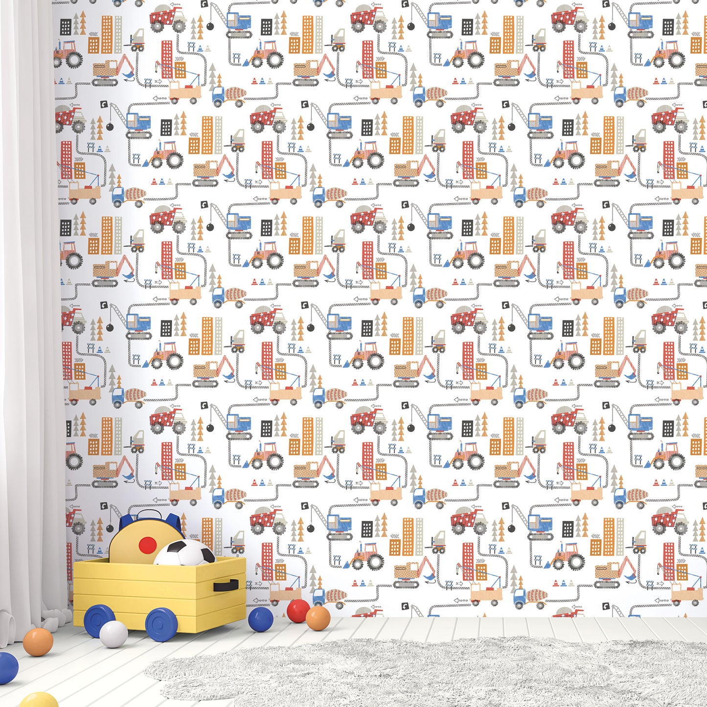 Galerie Tiny Construction Wallpaper