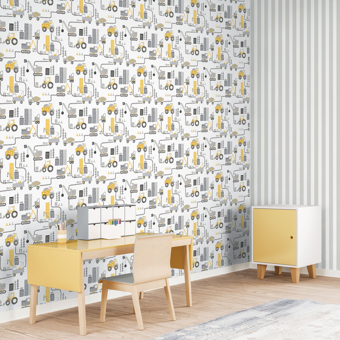 Galerie Tiny Construction Wallpaper