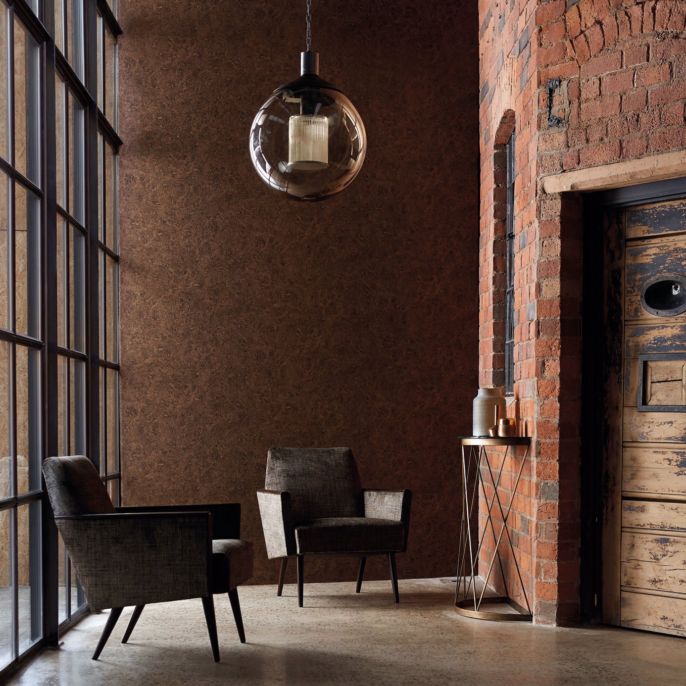 Harlequin Anthology Lacquer Wallpaper -Saphire