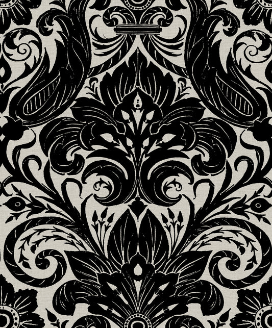 Off The Wall  - Llewelyn-Bowen Damask Sauvage