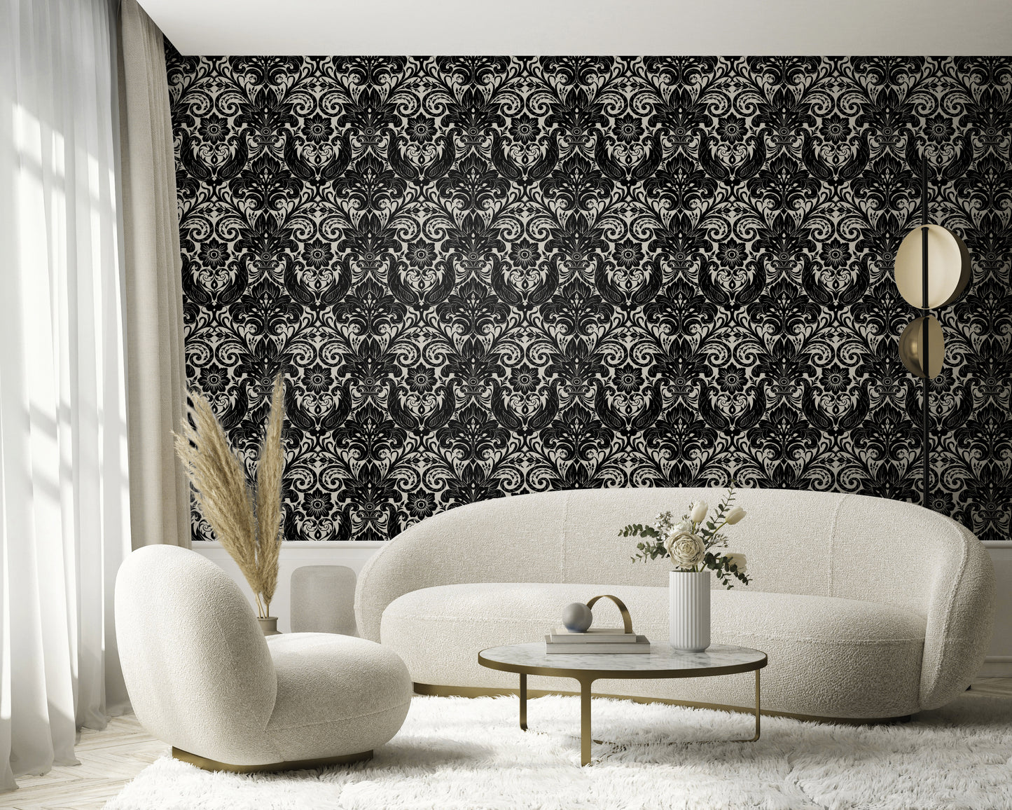 Off The Wall - Llewelyn-Bowen Damask Sauvage
