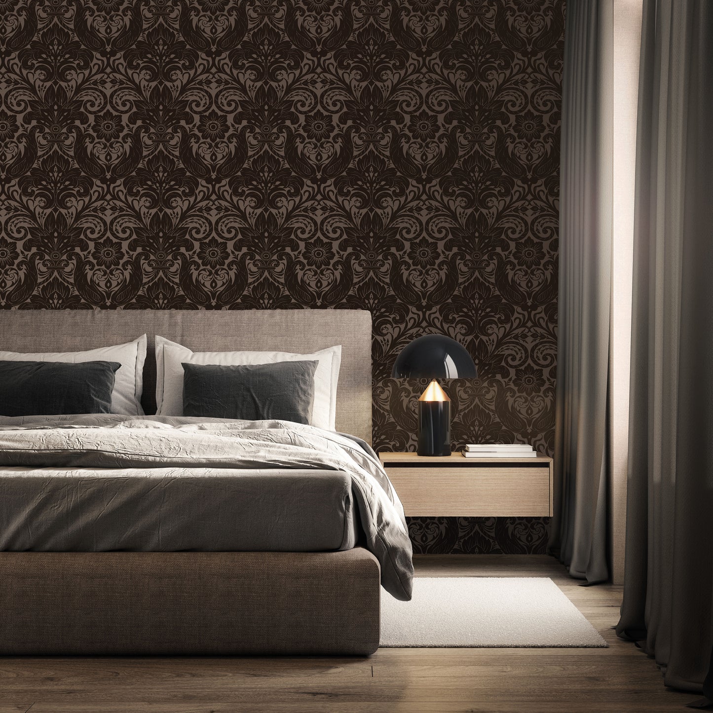 Off The Wall - Llewelyn-Bowen Damask Sauvage