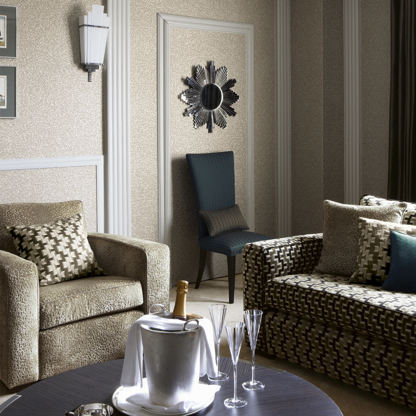Zoffany Mosaic Taupe Wallcovering