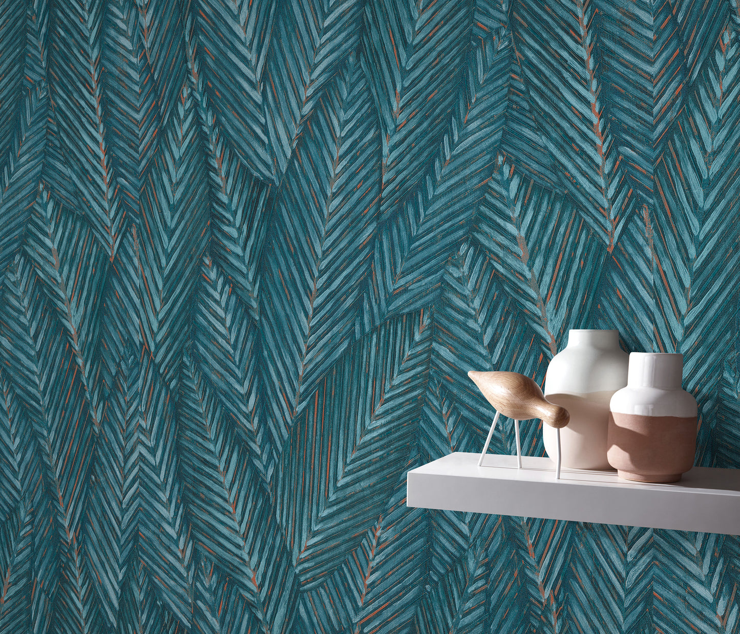 Erismann Martinique Leaf Motif Wallpaper