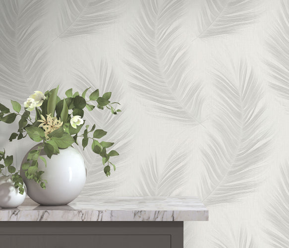 Erismann Aurora Leaf Motif Wallpaper