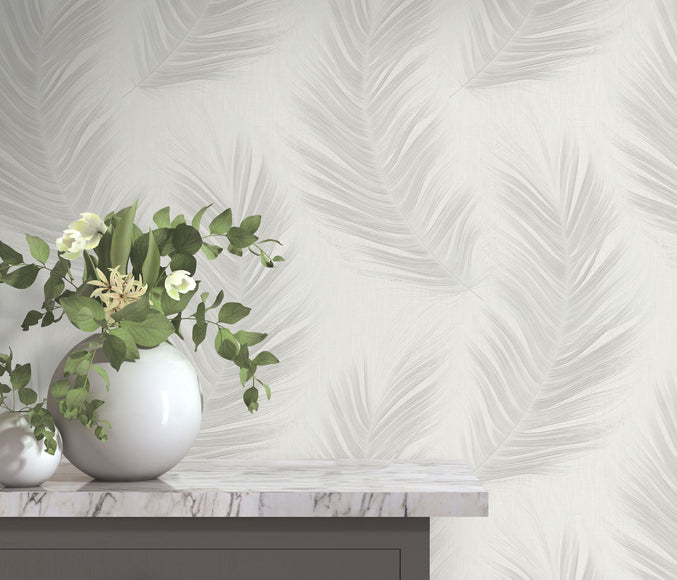 Erismann Aurora Leaf Motif Wallpaper