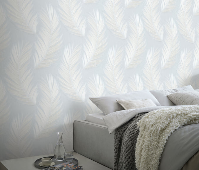 Erismann Aurora Leaf Motif Wallpaper