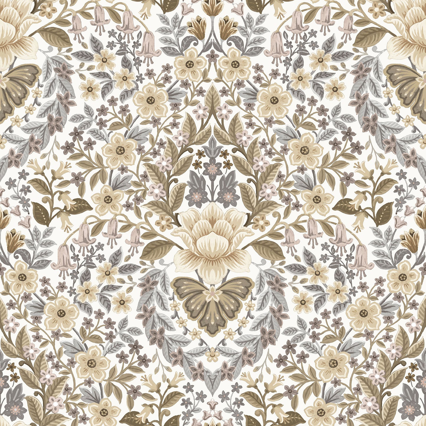 Galerie Floral Damask Wallpaper