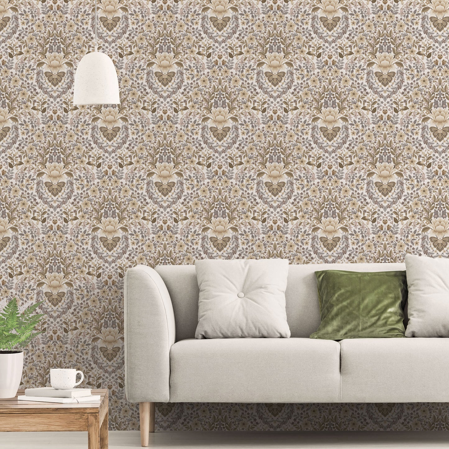 Galerie Floral Damask Wallpaper