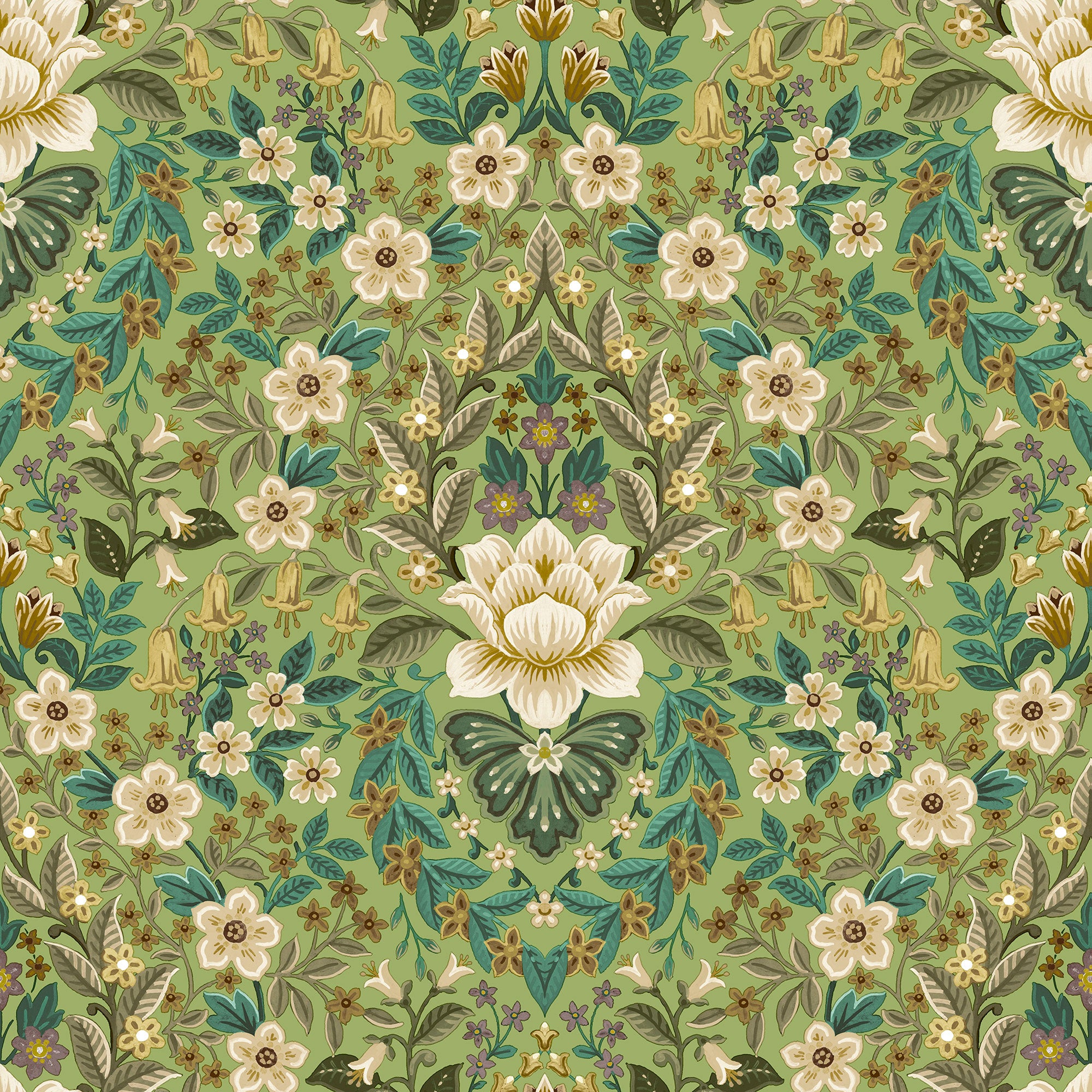 Galerie Floral Damask Wallpaper