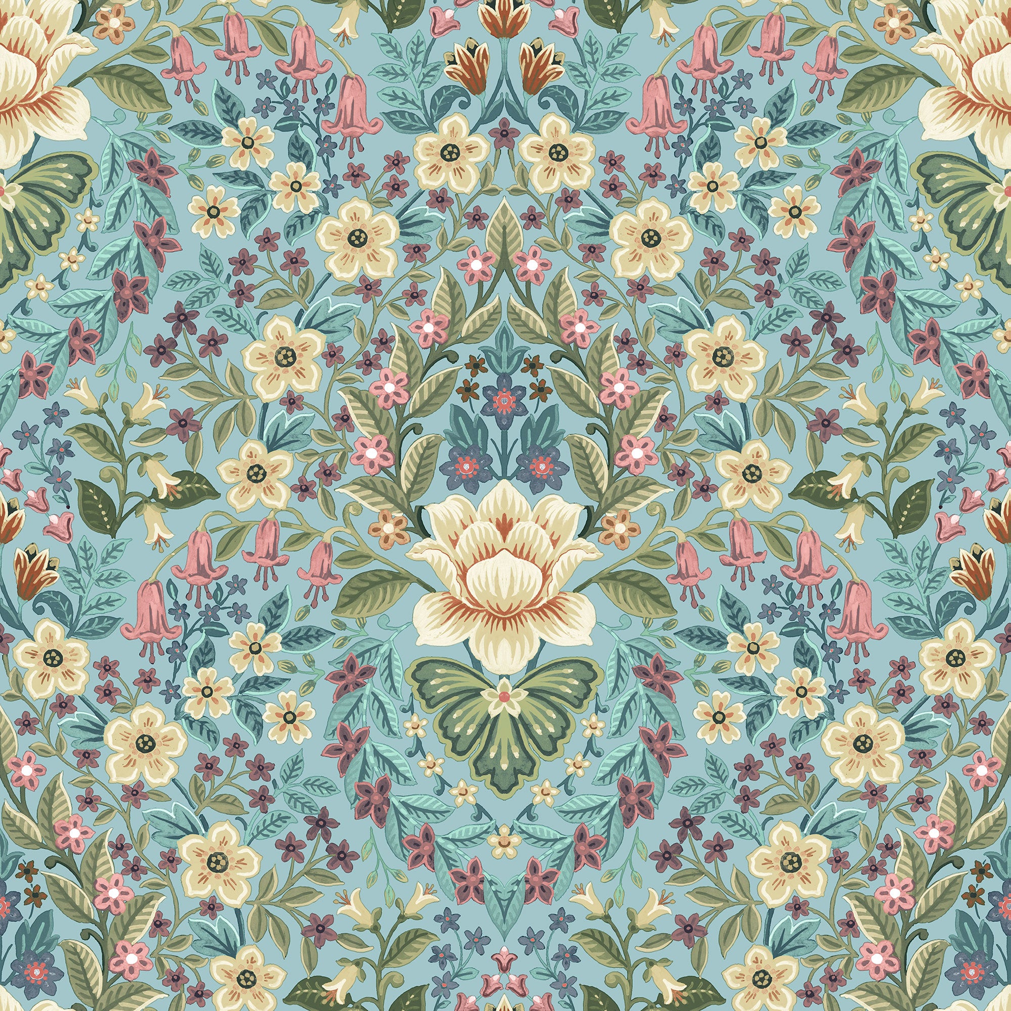 Galerie Floral Damask Wallpaper