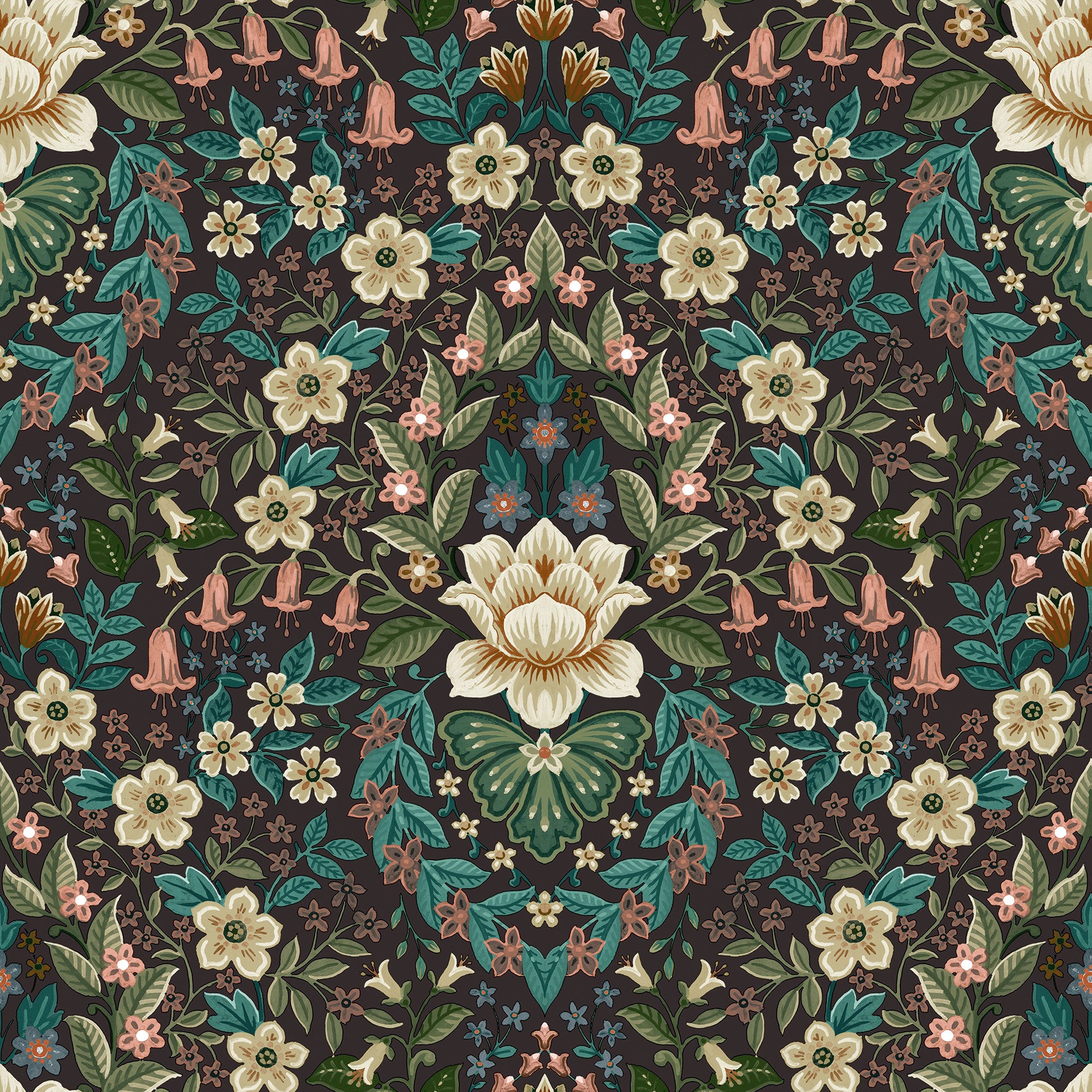 Galerie Floral Damask Wallpaper