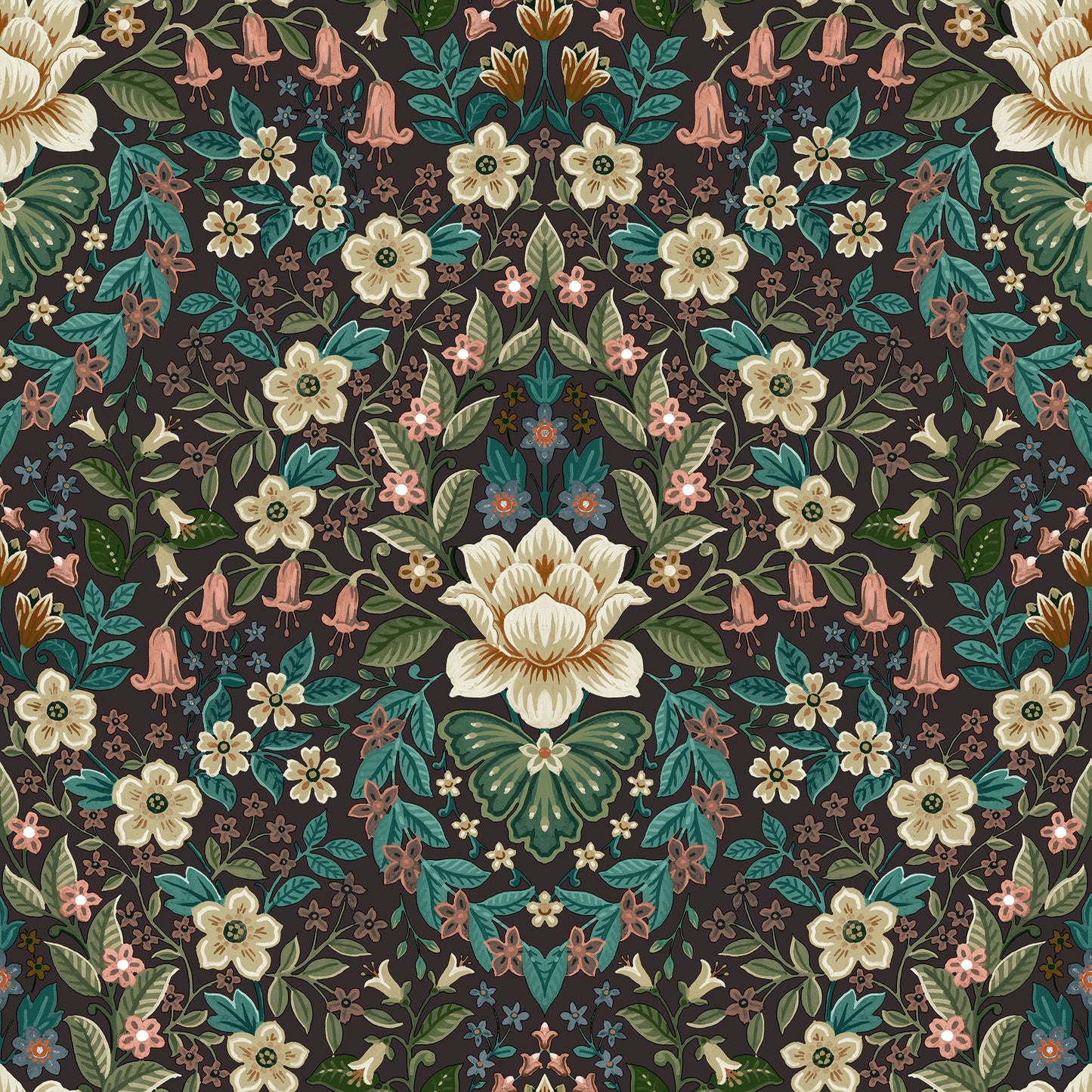 Galerie Floral Damask Wallpaper