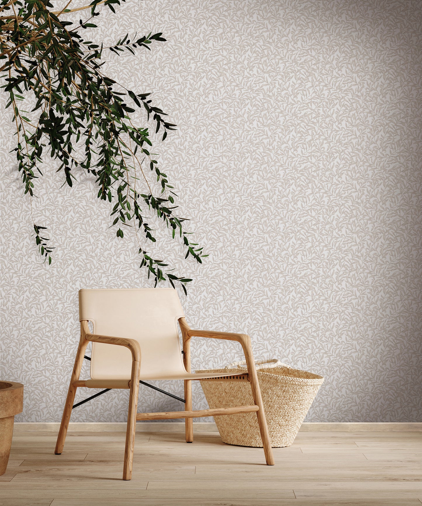 Galerie Heritage Vintage Leaf Wallpaper