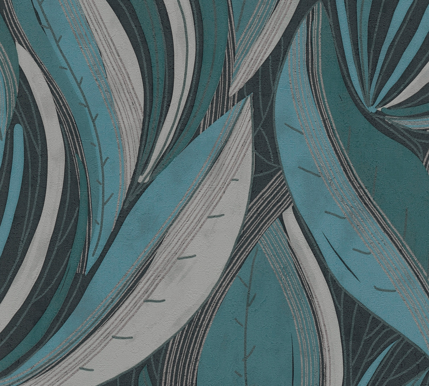 Horizon Flowing Leaf Wallpaper