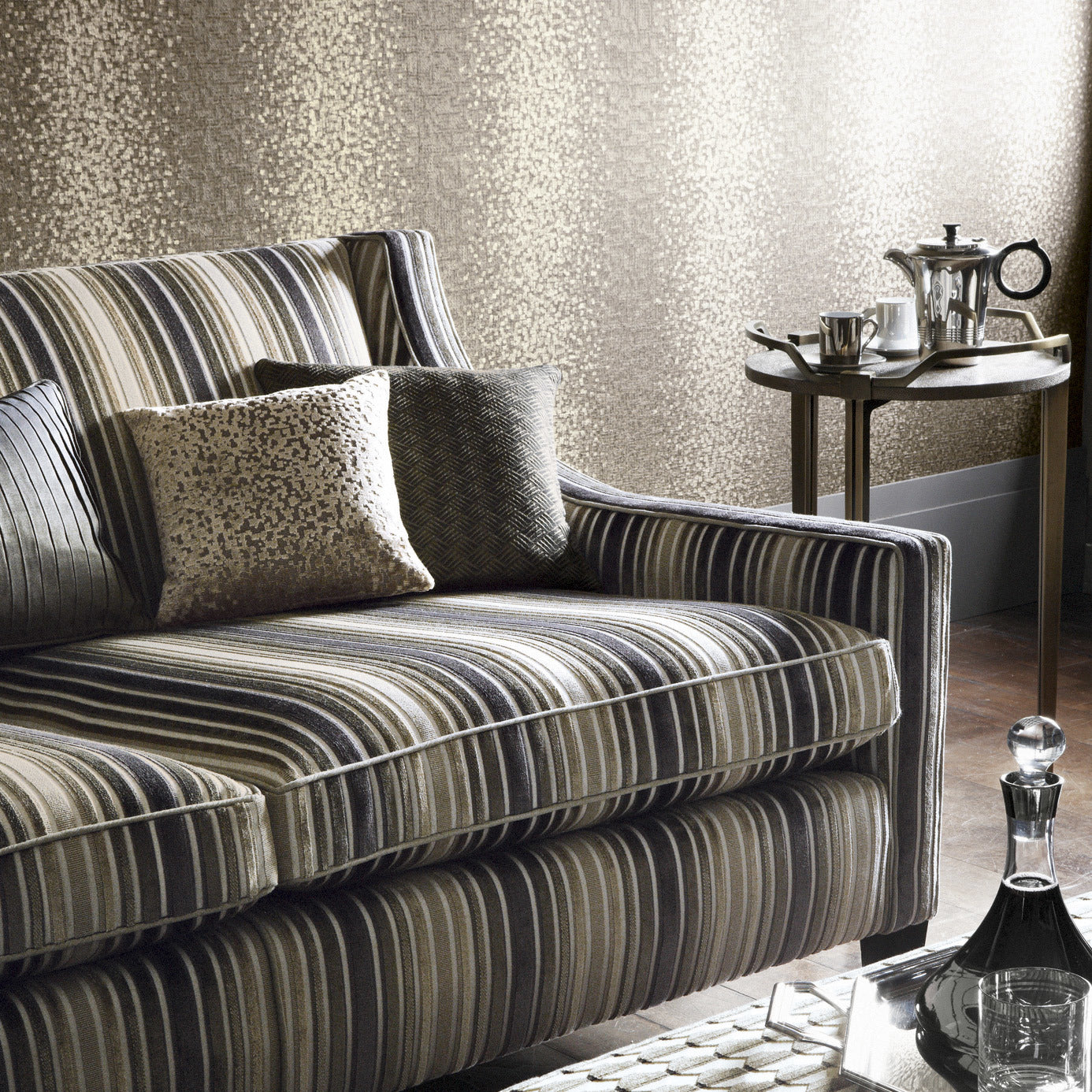 Zoffany Mosaic Dapple Taupe Wallcovering