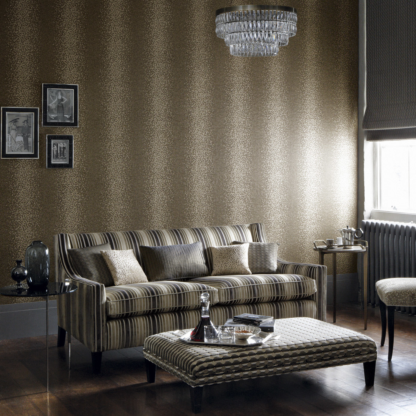 Zoffany Mosaic Dapple Taupe Wallcovering