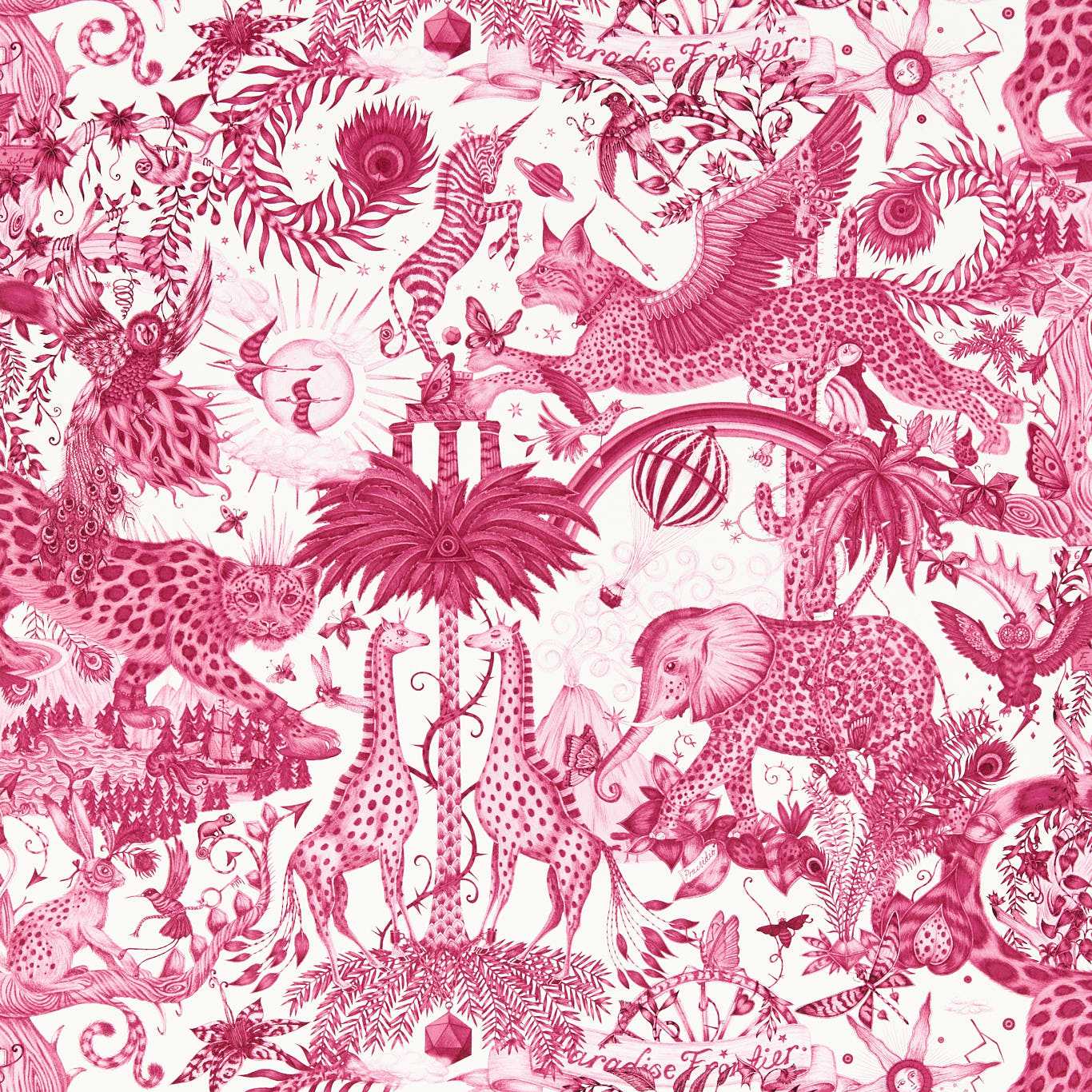 Clarke & Clarke X Emma Shipley - Paradise Lost Wallpaper