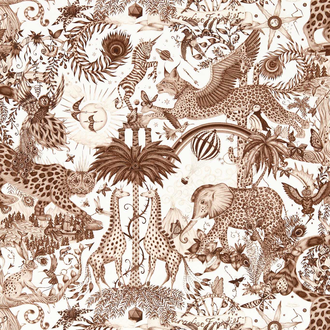 Clarke & Clarke X Emma Shipley - Paradise Lost Wallpaper