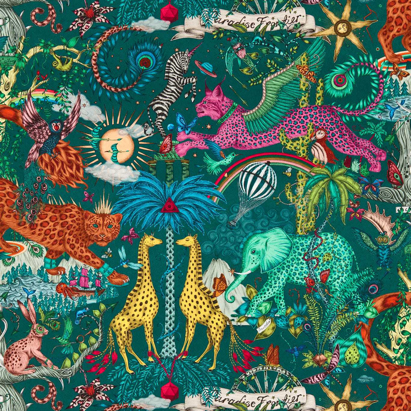 Clarke & Clarke X Emma Shipley - Paradise Lost Wallpaper