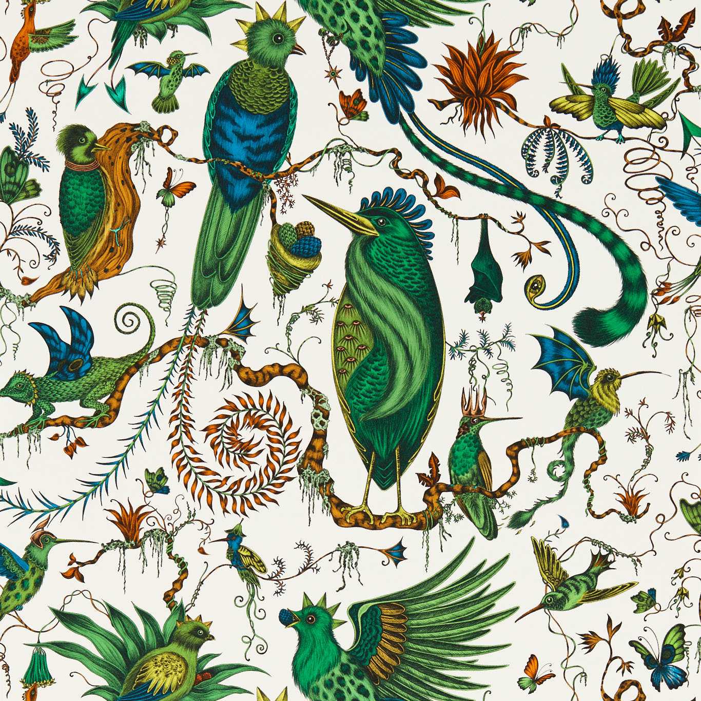 Clarke & Clarke X Emma Shipley - Quetzal Wallpaper