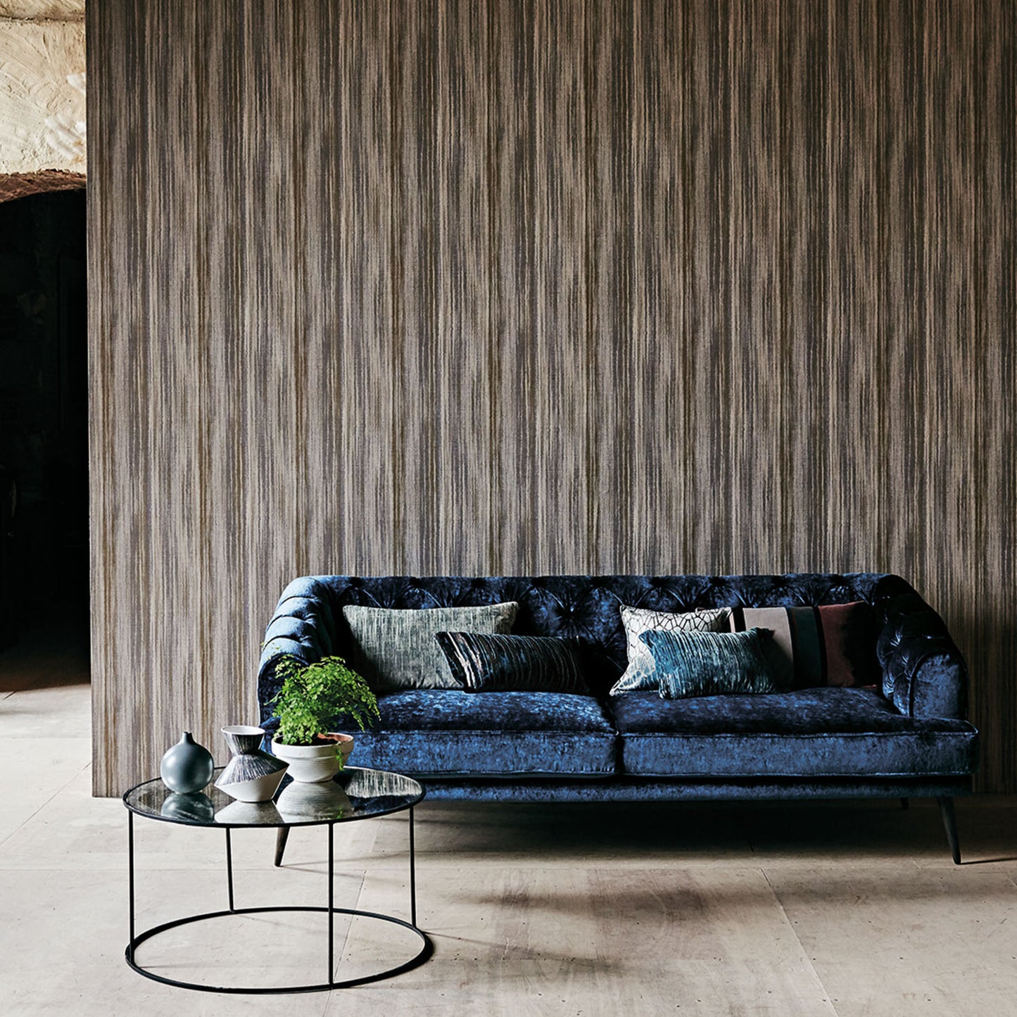 Black Edition Iridos Wallcovering Anthracite